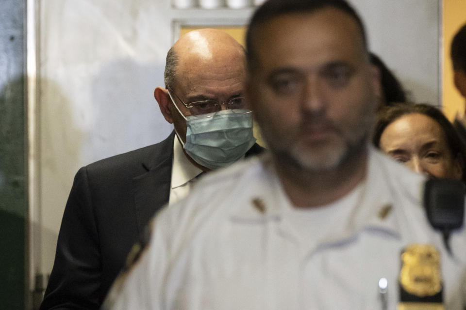 The Trump Organization's former Chief Financial Officer Allen Weisselberg leaves from court, Thursday, Aug. 18, 2022, in New York. Weisselberg pled guilty on Thursday to tax violations in a deal that would require him to testify about business practices at the former president's company. (AP Photo/Yuki Iwamura)