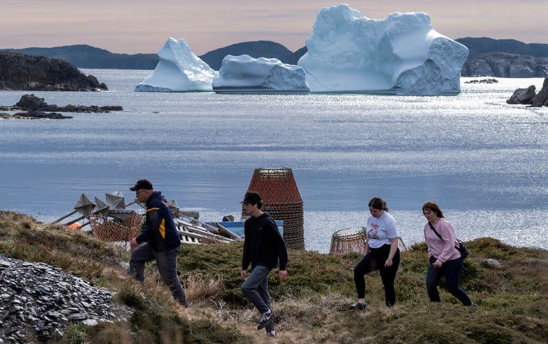 FILE PHOTO: Large iceberg drifts off the coast of Newfoundland