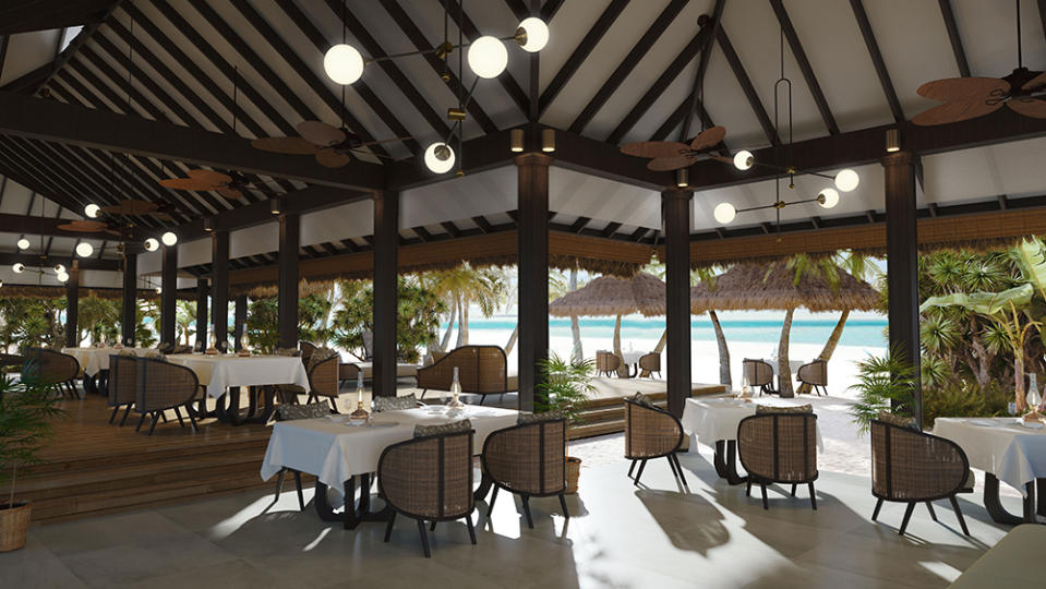 The Living Room restaurant over looking the luminous lagoon. - Credit: Victor Romero