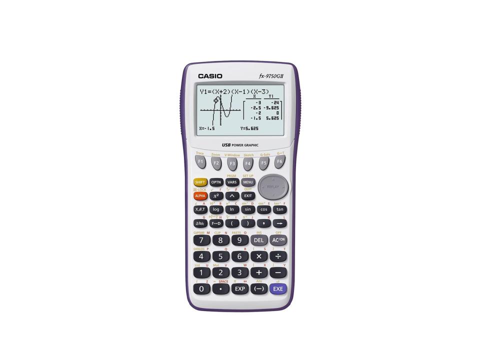 2) Fx-9750GII Graphing Calculator