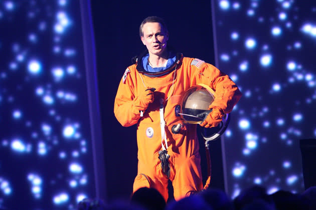 Im Astronautenkostüm beim "Success for Future Award" in München (Foto: privat)