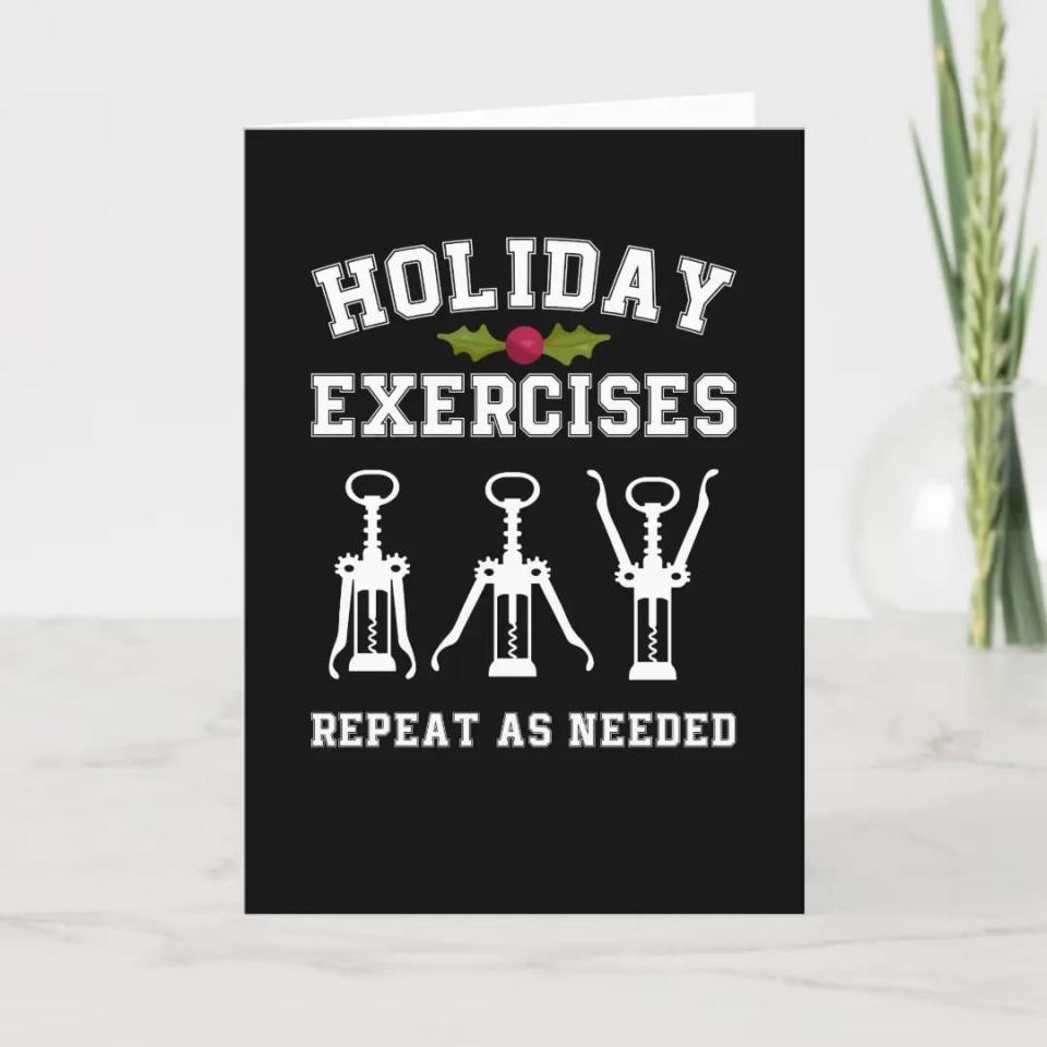 Holiday Exercises Card