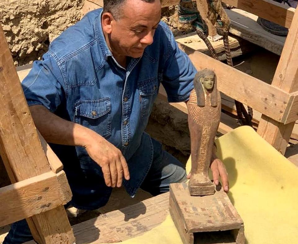 Un artefacto de la necrópolis de Saqqara