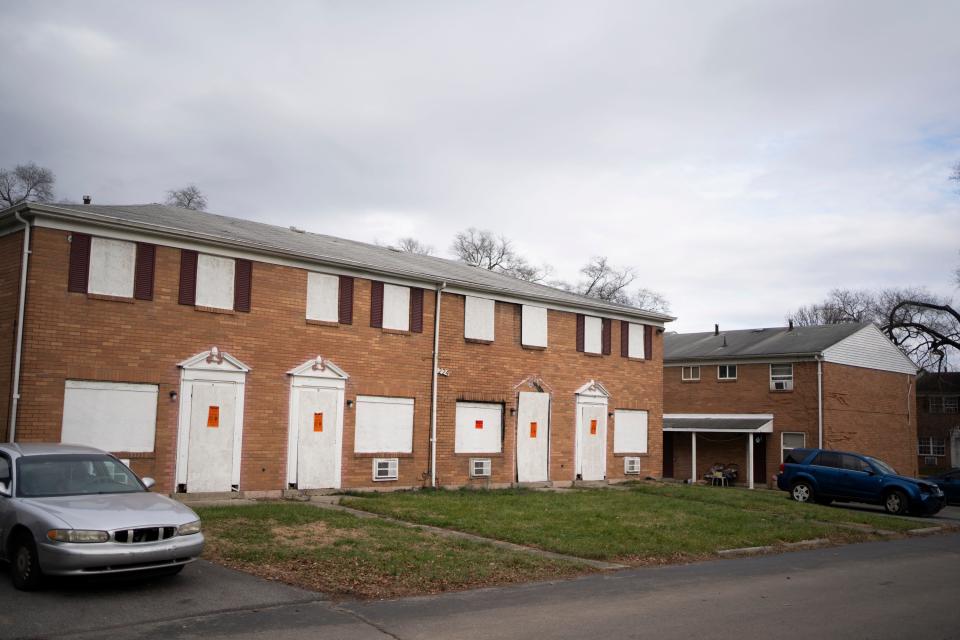 The management at the Colonial Village apartment complex on Columbus' East side has given all of its residents until Dec. 31 to get out and find other housing. So far, the Community Shelter Board has helped 254 households relocate to hotels.