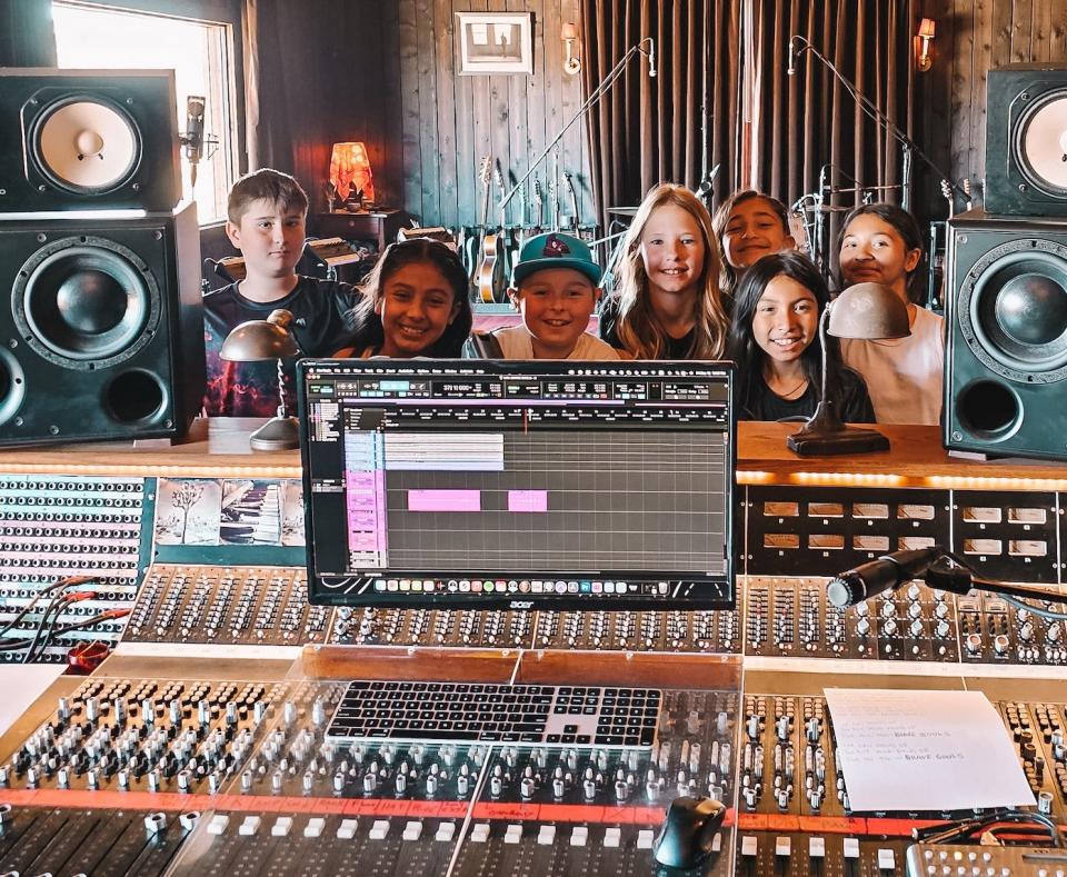 Lucerne Valley Elementary students recorded vocal tracks with Billy Idol’s former guitarist at a High Desert-based studio that once hosted singer Bruce Springsteen.