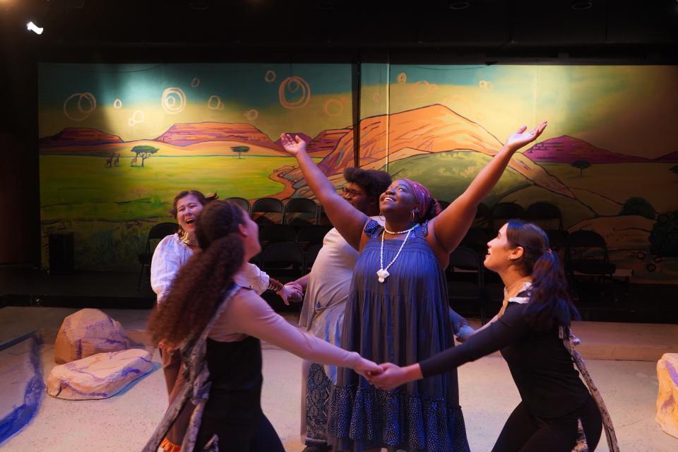 Cast members of Hope Summer Repertory Theatre perform "Lulu and the Long Walk" as part of the 50th anniversary season schedule.
