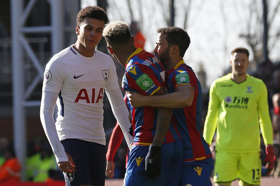 It was a dramatic finish to the game at Selhurst Park