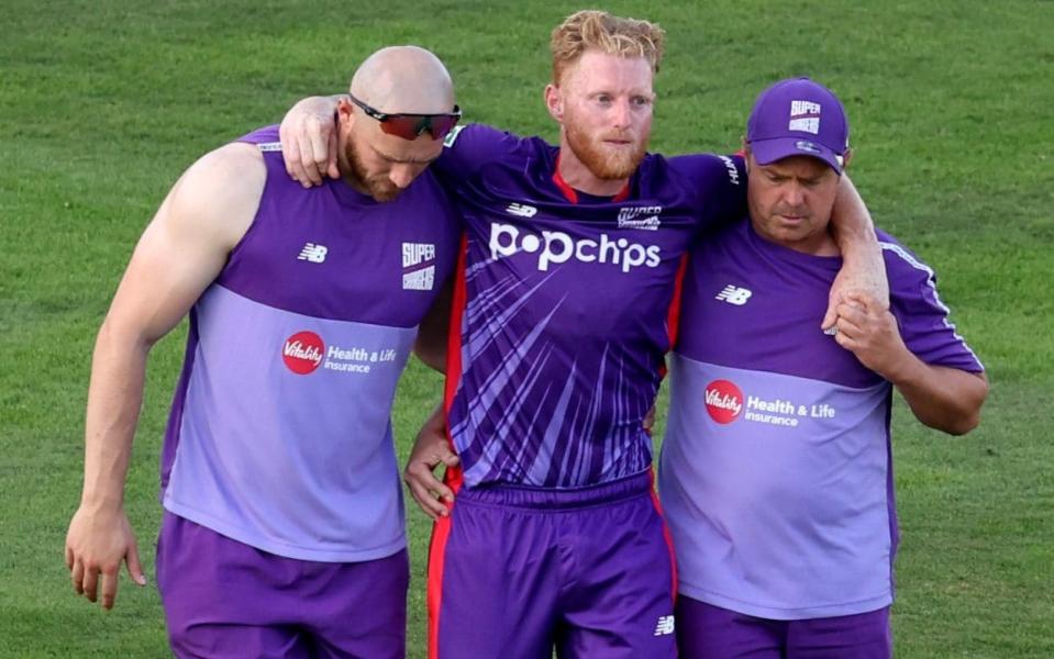 Ben Stokes tore his hamstring playing for the Northern Superchargers in the Hundred