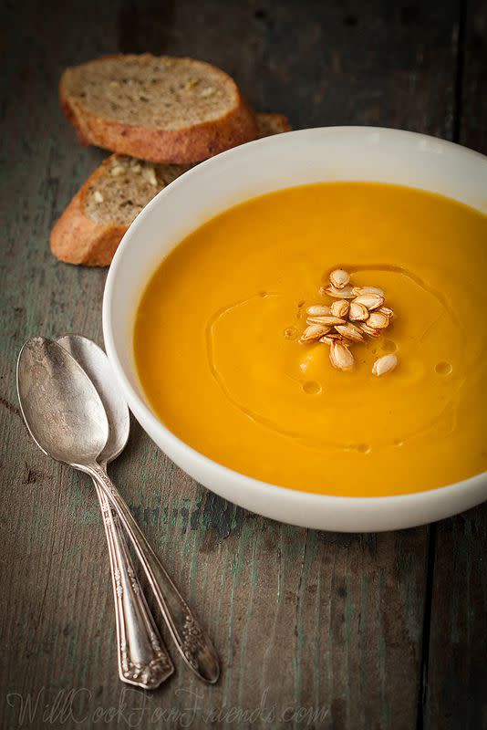 Roasted Butternut Squash Soup with Sage