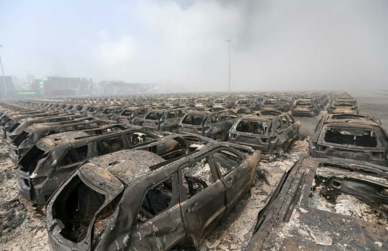 Explosions at a hazardous goods storage facility in Tianjin on August 12 created a giant fireball and new blazes broke out as recently as last Friday