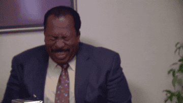 Leslie David Baker laughing in The Office