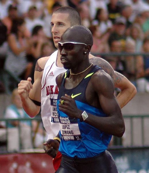 Sudanese-American runner Lopez Lomong, 27