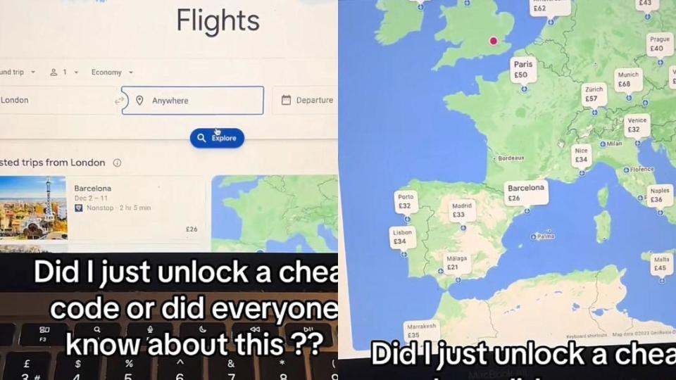 旅遊部落客分享，購買超便宜機票技巧。（圖／翻攝自TikTok）