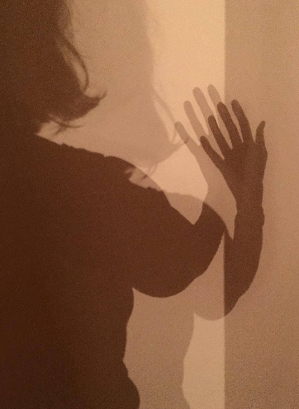 Ellen Mertins' version of a selfie, which captured her shadows.