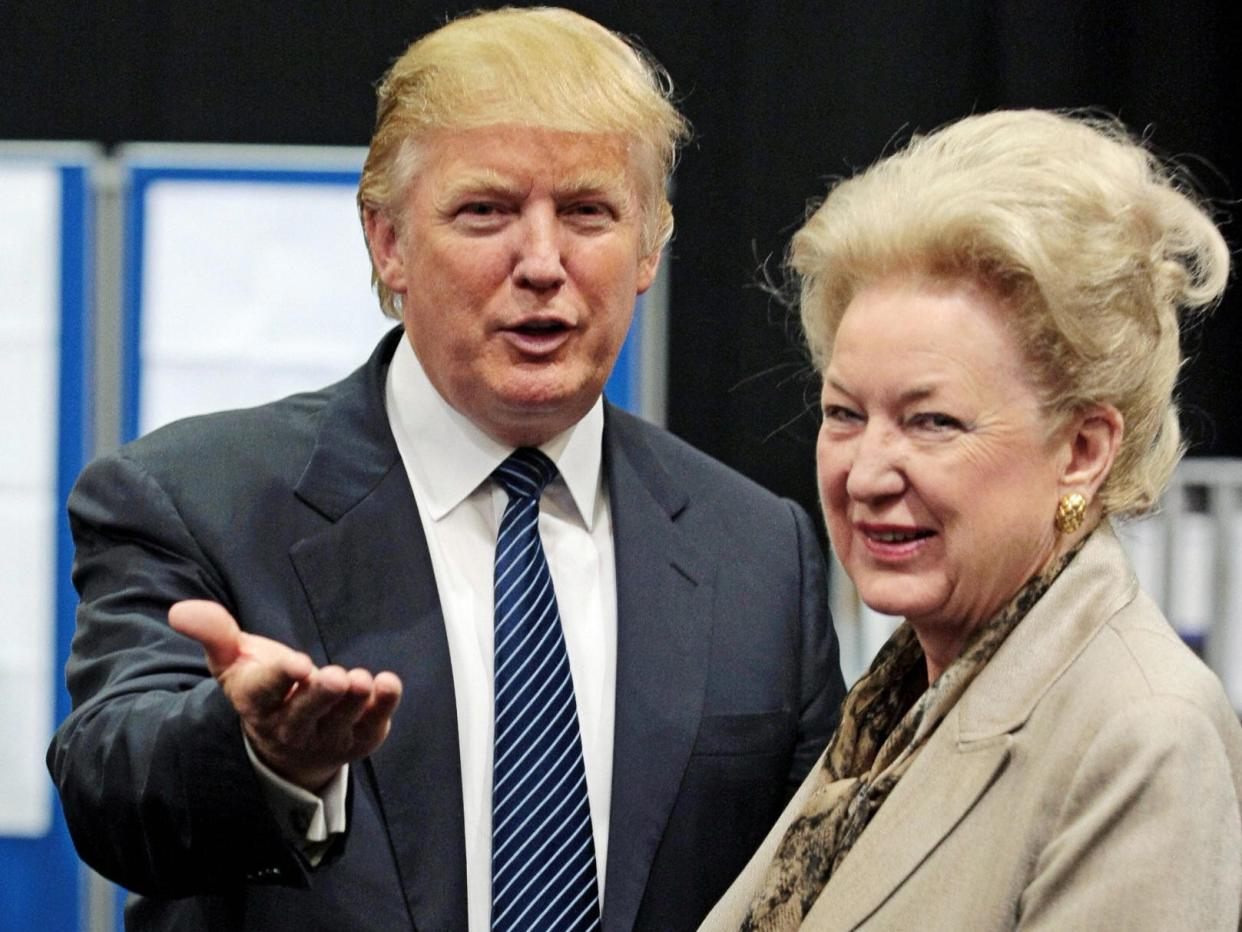 image of Donald Trump next to Maryanne Trump Barry