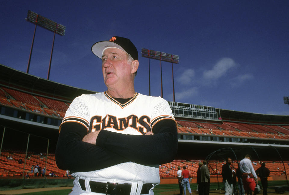 Former Giants manager Roger Craig, seen here in 1990, died on Sunday.  He was 93.