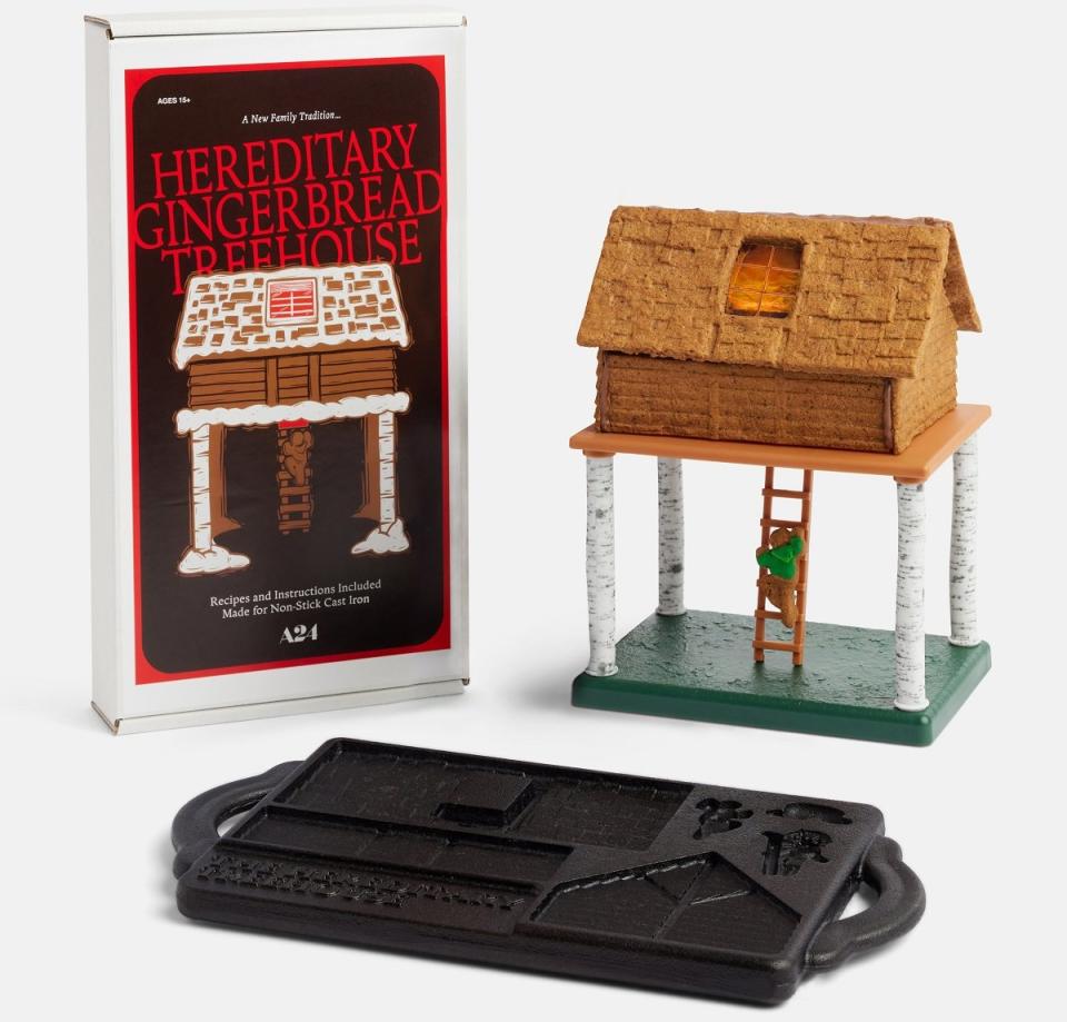 The Hereditary Gingerbread Treehouse and packaging 