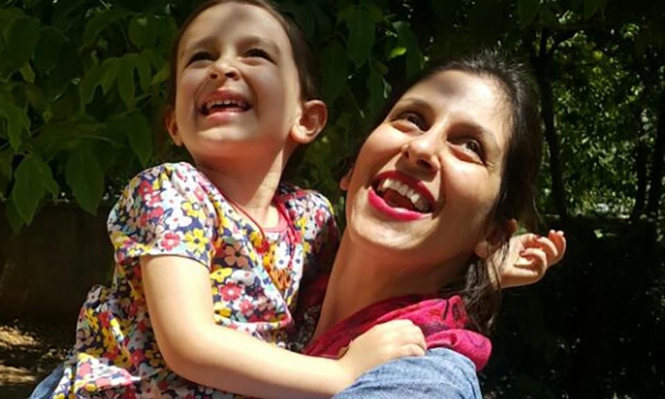 Nazanin Zaghari-Ratcliffe with her daughter Gabriella