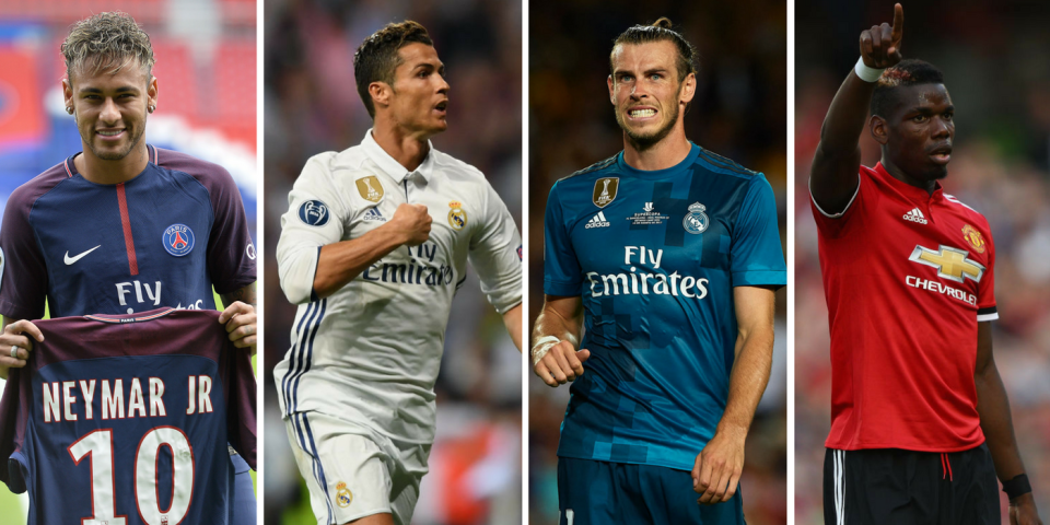 Neymar, Ronaldo, Bale und Pogba