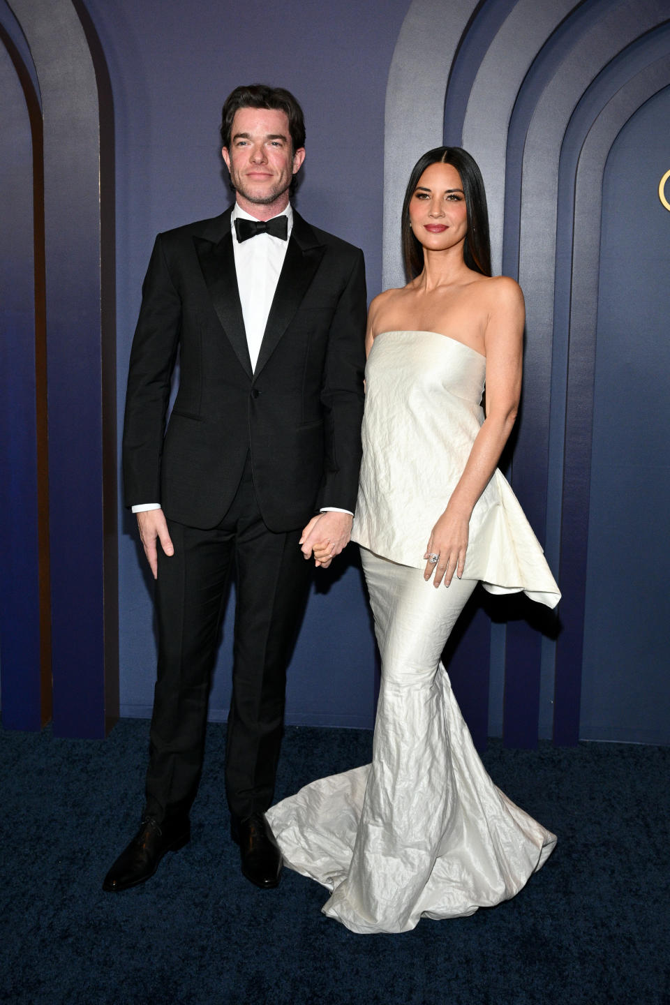 John Mulaney and Olivia Munn at the 14th Governors Awards held at The Ray Dolby Ballroom at Ovation Hollywood on January 9, 2024 in Los Angeles, California. (Photo by Michael Buckner/Variety via Getty Images)