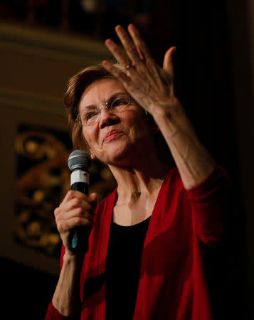 U.S Senator Elizabeth Warren (D-MA) speaks at an Organizing Event in Sioux City, Iowa, U.S., January 5, 2019. REUTERS/Brian Snyder