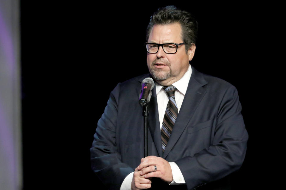 Actor Rick Najera speaks onstage during The Los Angeles Times and Hoy 2015 Latinos de Hoy Awards at Dolby Theatre in Hollywood, on Oct. 11, 2015.