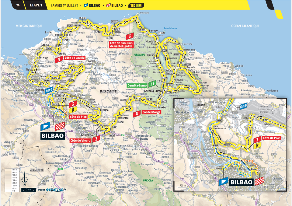 tour the france live map