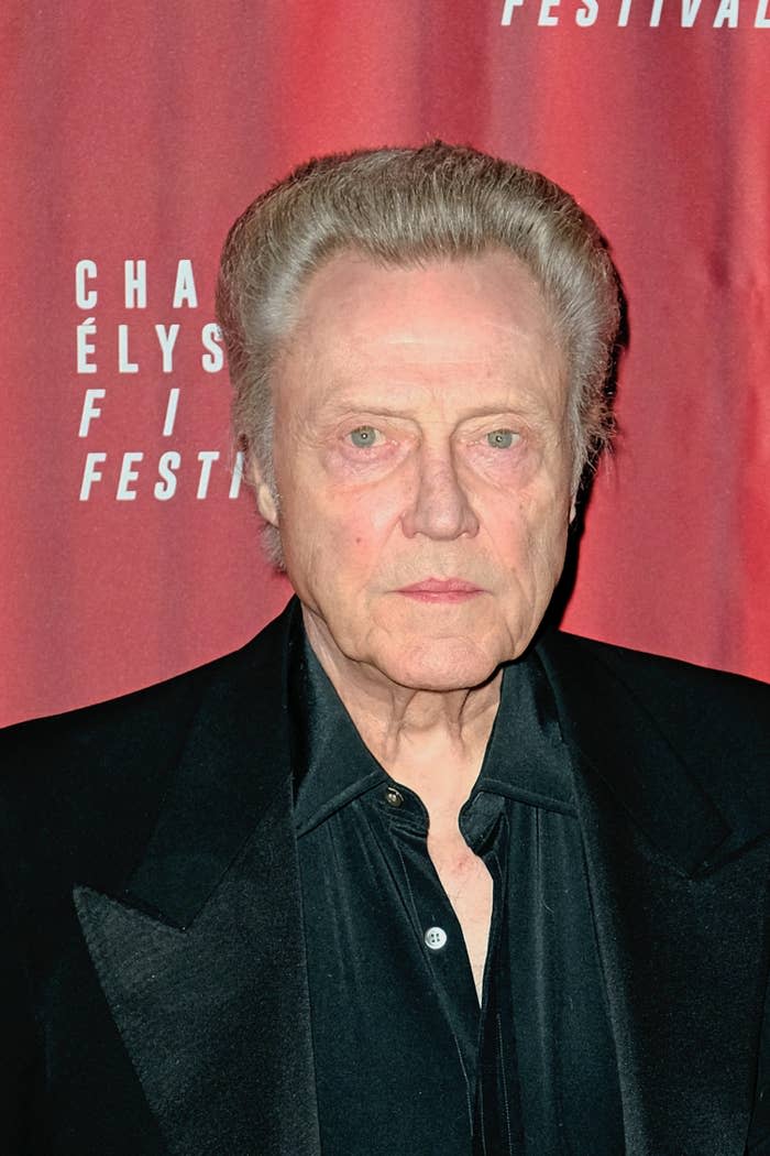 closeup of Christopher Walken