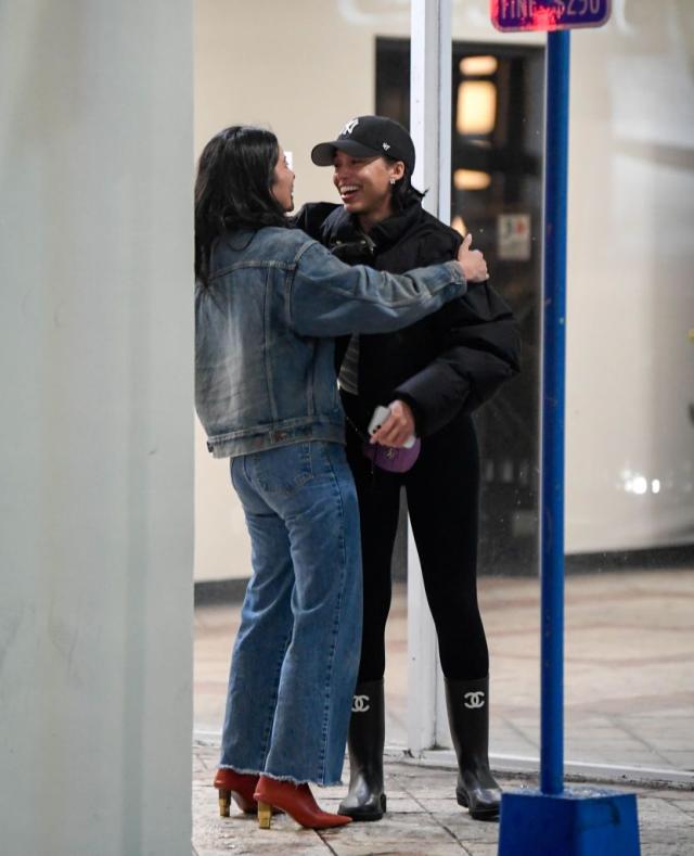 Lori Harvey Goes Glam in Pointy Black Pumps for Elevator Selfie