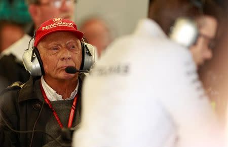 FILE PHOTO - F1 - Formula One - British Grand Prix 2017 - Silverstone, Britain - July 14, 2017 Mercedes Formula One team chairman Niki Lauda REUTERS/Jason Cairnduff