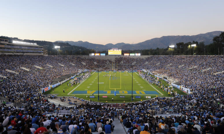 A general view of UCLA's football stadium.