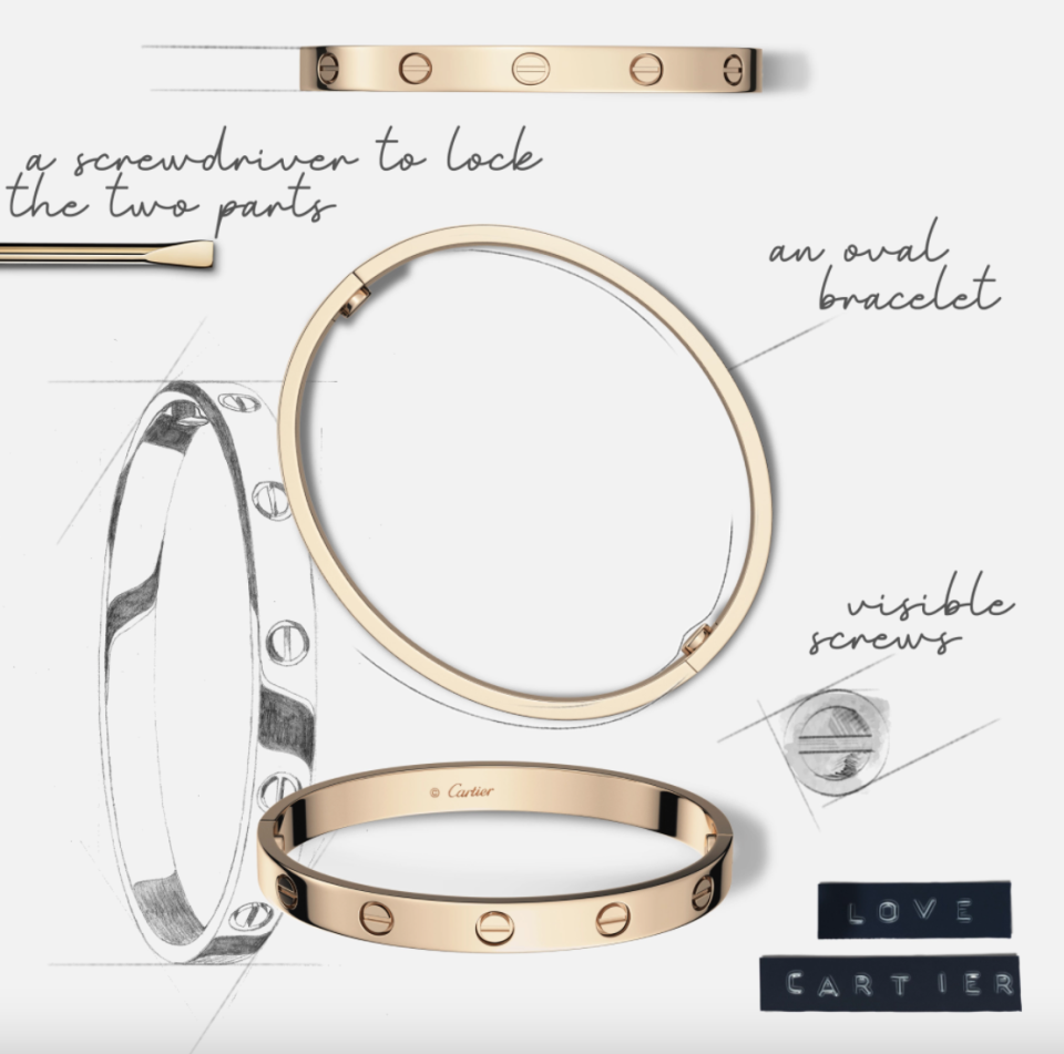 Cartier’s Love bracelet. Courtesy.