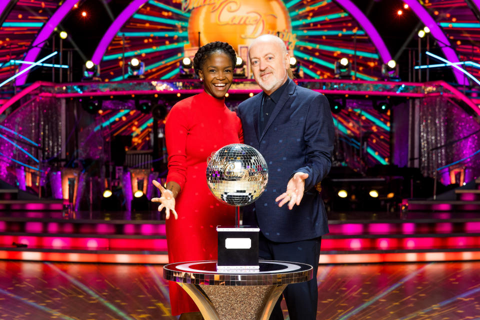 Strictly Come Dancing finalists Oti Mabuse and Bill Bailey