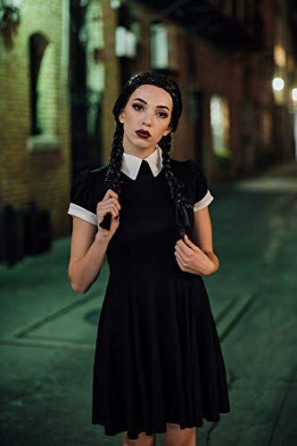 <p><strong>Leg Avenue</strong></p><p>amazon.com</p><p><strong>$49.99</strong></p><p>She isn't perky, but she's certainly a badass. Gomez and Morticia Addams' daughter is the gothic goddess we all want to be. With her matching braids, black dress and white collar, you can take a walk in her shoes for a day. </p><p><strong>RELATED: </strong><a href="https://www.goodhousekeeping.com/holidays/halloween-ideas/g28589490/best-wednesday-addams-costume-ideas/" rel="nofollow noopener" target="_blank" data-ylk="slk:How to Dress Up Like Wednesday Addams for Halloween;elm:context_link;itc:0;sec:content-canvas" class="link ">How to Dress Up Like Wednesday Addams for Halloween</a><br></p>