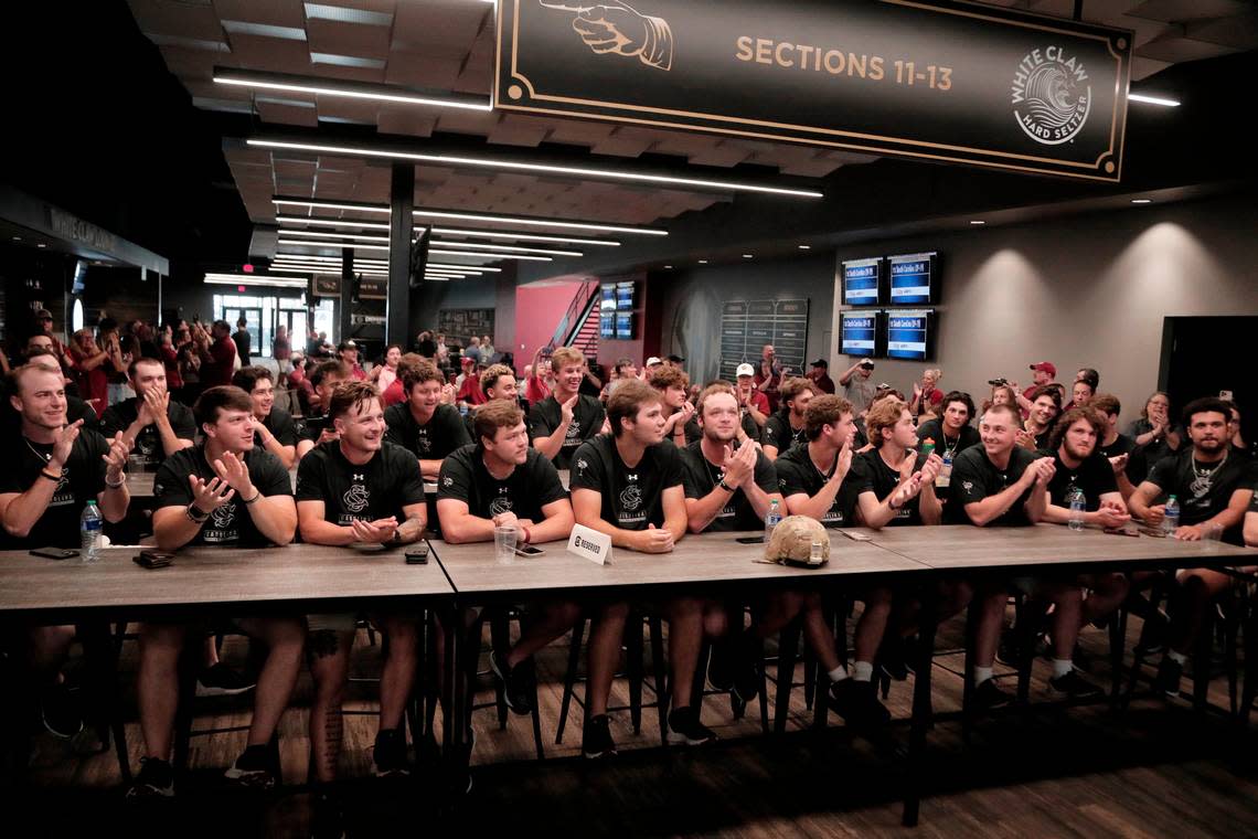 South Carolina held a selection show watch party inside the Cookaboose Club in Williams-Brice Stadium on Monday, May 29