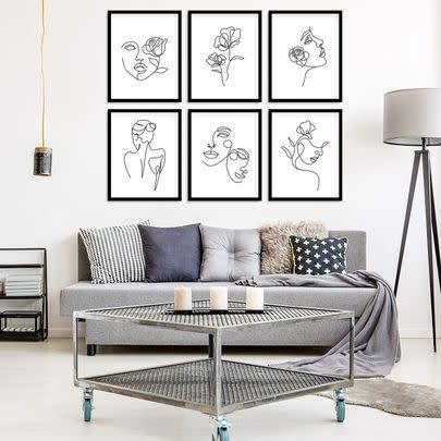 These minimalist line drawing prints are such a bargain