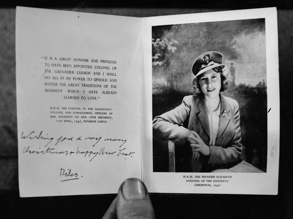 1942 Christmas Card from the Queen