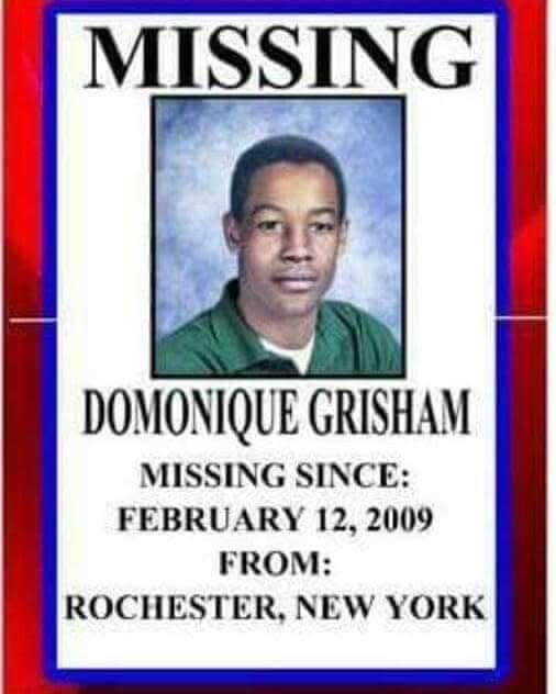 Domonique Holley-Grisham created their own posters when he vanished in 2009.