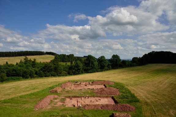 Excavations at Dorstone Hill in the UK revealed a nearly 6,000-year-old set of burial mounds that were created from the ashes of an ancient longhall.