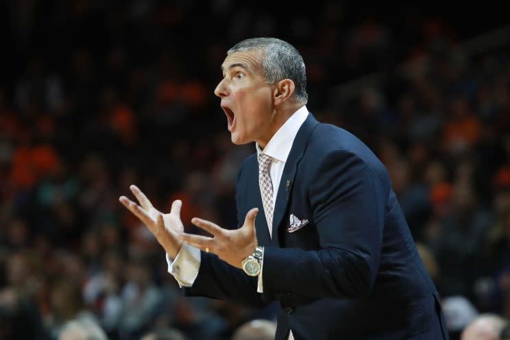 Frank Martin, one of the most intense coaches in college basketball, leads South Carolina into Kentucky Saturday with sole possession of first place in the SEC on the line. (Getty)