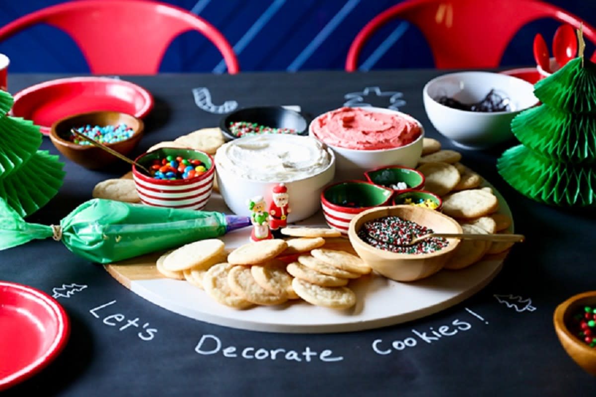 <p>Number 2 Pencil</p><p>Inspire an epic Christmas cookie decorating party with this fun cookie decorating board!</p><p><strong>Get the recipe: </strong><a href="https://www.number-2-pencil.com/christmas-cookie-decorating-board/" rel="nofollow noopener" target="_blank" data-ylk="slk:Christmas Cookie Decorating Board;elm:context_link;itc:0;sec:content-canvas" class="link rapid-noclick-resp"><strong>Christmas Cookie Decorating Board </strong></a></p>