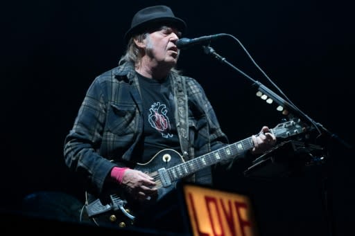 Neil Young performs in Quebec in July 2018