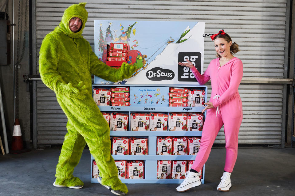 <p>Did his heart grow three sizes? <a href="https://people.com/tag/dax-shepard/" rel="nofollow noopener" target="_blank" data-ylk="slk:Dax Shepard" class="link ">Dax Shepard</a> — dressed as The Grinch — and <a href="https://people.com/tag/kristen-bell/" rel="nofollow noopener" target="_blank" data-ylk="slk:Kristen Bell" class="link ">Kristen Bell</a> as Cindy Lou Who donated 250,000 of their holiday <a href="https://hellobello.com/" rel="nofollow noopener" target="_blank" data-ylk="slk:Hello Bello" class="link ">Hello Bello</a> diapers to children's charity <a href="https://baby2baby.org/" rel="nofollow noopener" target="_blank" data-ylk="slk:Baby2Baby" class="link ">Baby2Baby</a> ahead of Giving Tuesday.</p>
