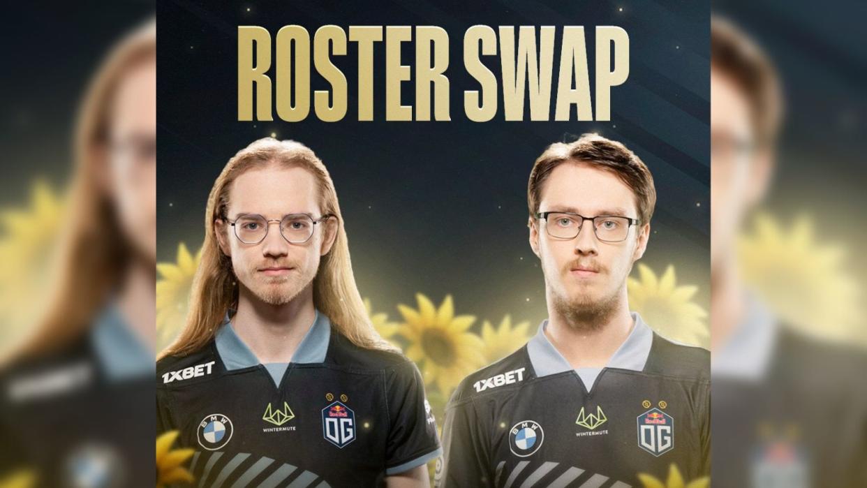 Western European Dota 2 powerhouse OG has announced that team captain Misha and coach Chu will be swapping roles ahead of the Spring Tour of the 2023 Dota Pro Circuit season. (Photo: OG)