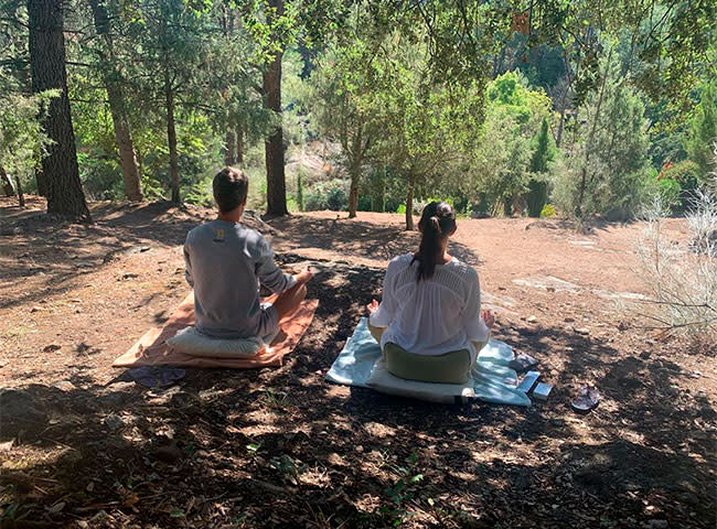 Paz Padilla meditando