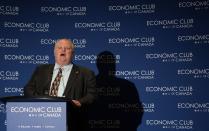 Jan. 23, 2014: Toronto Mayor Rob Ford spoke at an Economic Club of Canada lunch in Toronto, January 23, 2014. However, Ford got stuck in an elevator and arrived about an hour late for the engagement. Refunds were later issued for the event.