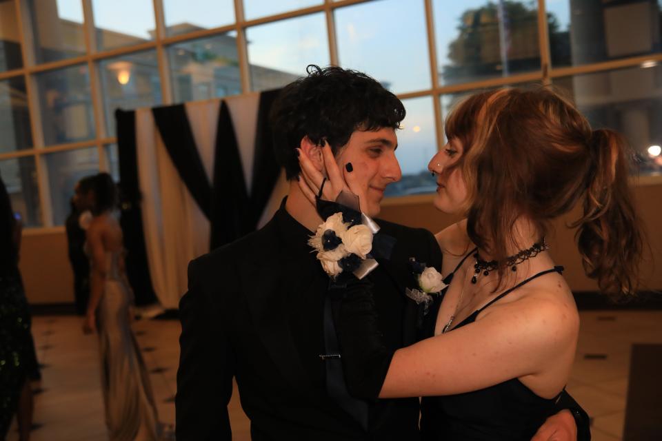 Cannen Barnhart and Crystal Nash make memories at this year's West Creek High School prom.