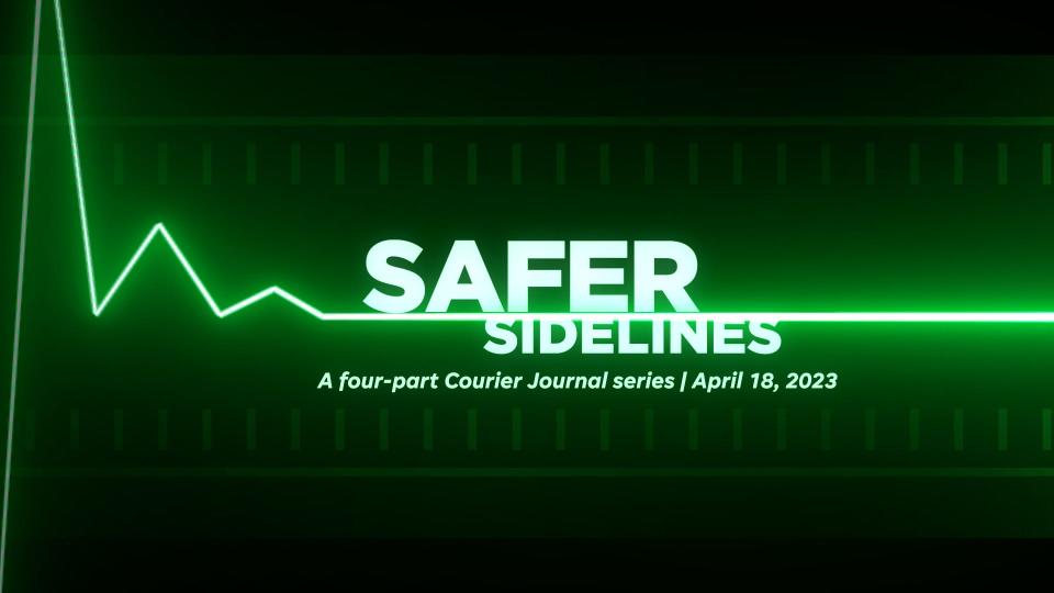 STILL FROM VIDEO:  Title Card: Safer Sidelines