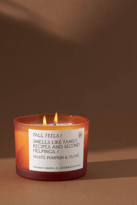 The Fall Feels scented candle is one of four Anecdote Autumn Glass Candles varieties being recalled by Anthropologie stores.