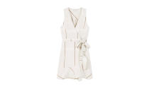 <p>Ruffled Linen Dress, $100, <a rel="nofollow noopener" href="http://shop.mango.com/US/p0/women/clothing/dresses/short-/ruffled-linen-dress?id=81018838_07&n=1&s=prendas.vestidos" target="_blank" data-ylk="slk:mango.com;elm:context_link;itc:0;sec:content-canvas" class="link ">mango.com</a> </p>